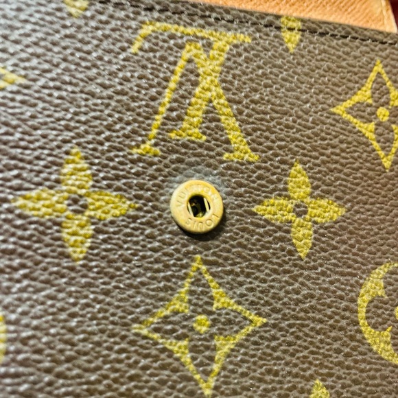 Vintage Louis Vuitton Elise Monogram Coated Canvas Leather Trifold Wallet LV - Picture 7 of 14